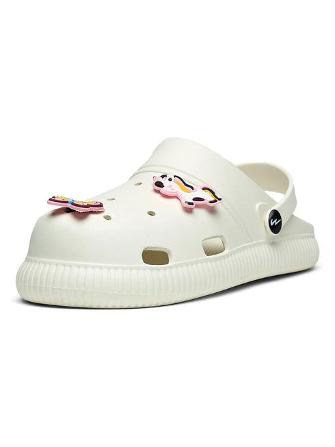 GC-9002C White Child Clogs